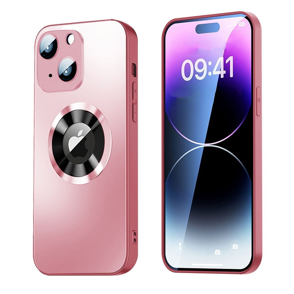SiGN Magnetic Cover iPhone 15 with lens protection and logo view - Pink