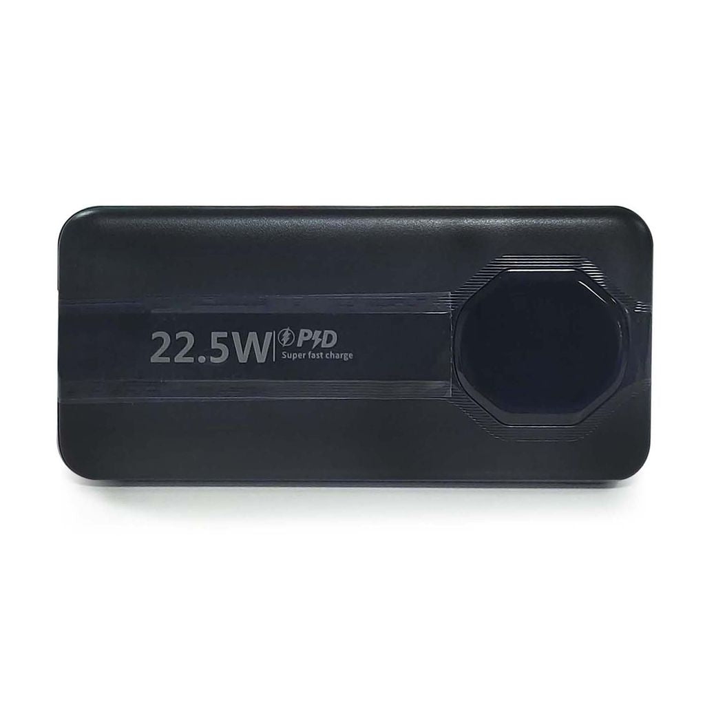 SiGN Powerful Powerbank with Built-in Cables, 10000mAh - Black