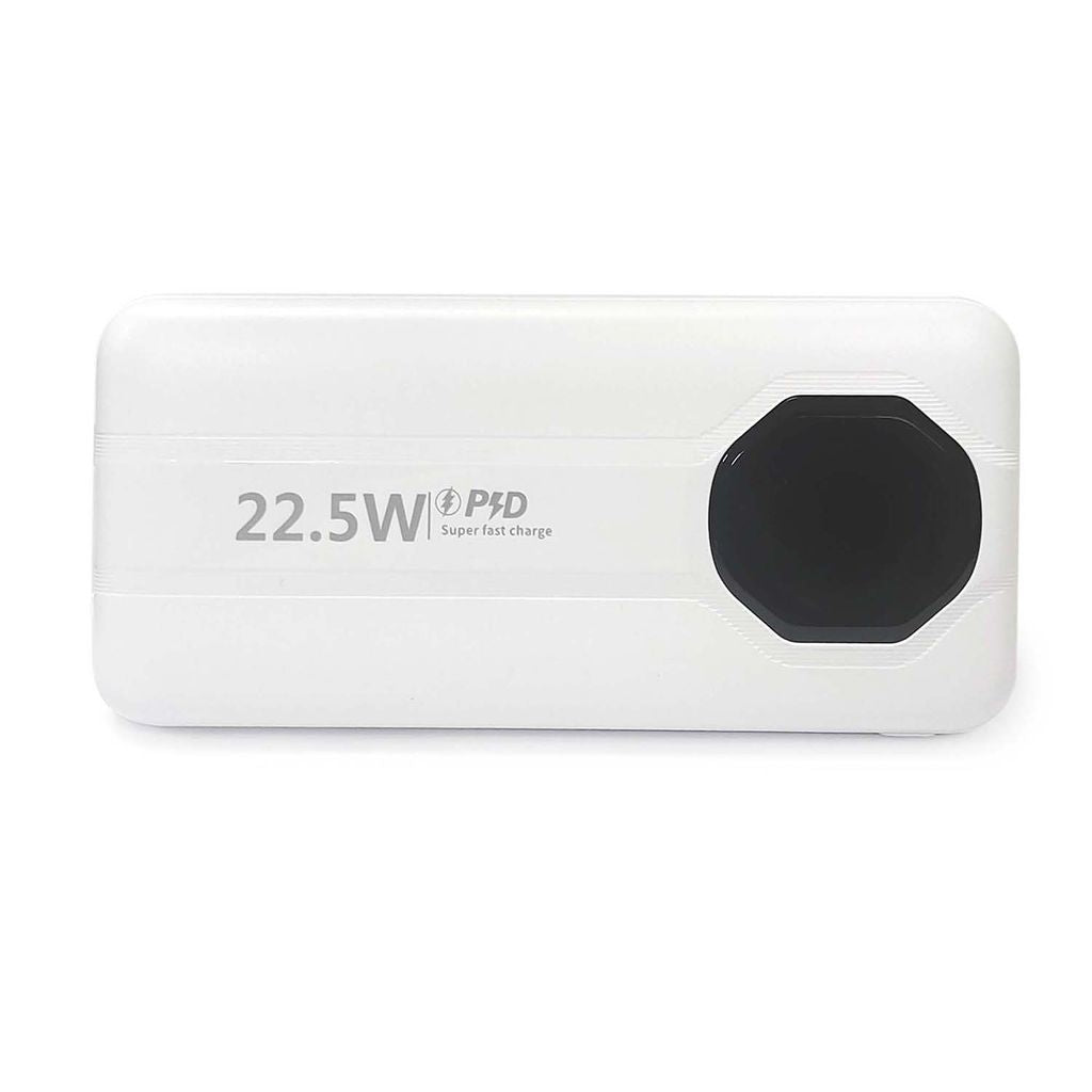 SiGN Powerful Powerbank with Built-in Cables, 10000mAh - White