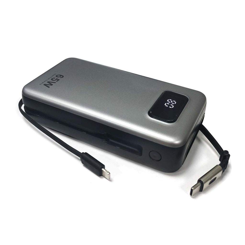 SiGN Powerful Powerbank with Built-in Cables 20000mAh 65W USB-C/Lightning