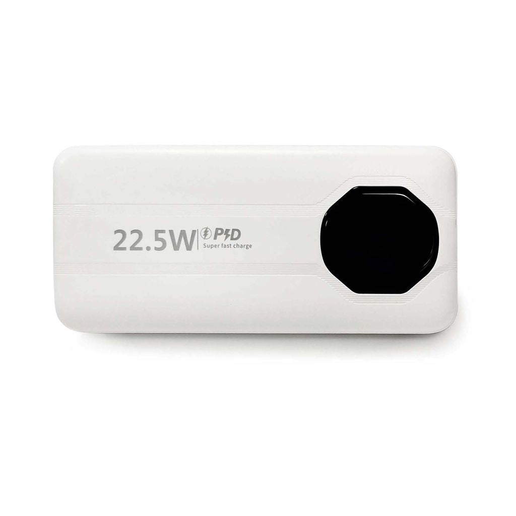 SiGN Powerful Powerbank with Built-in Cables, 20000mAh - White