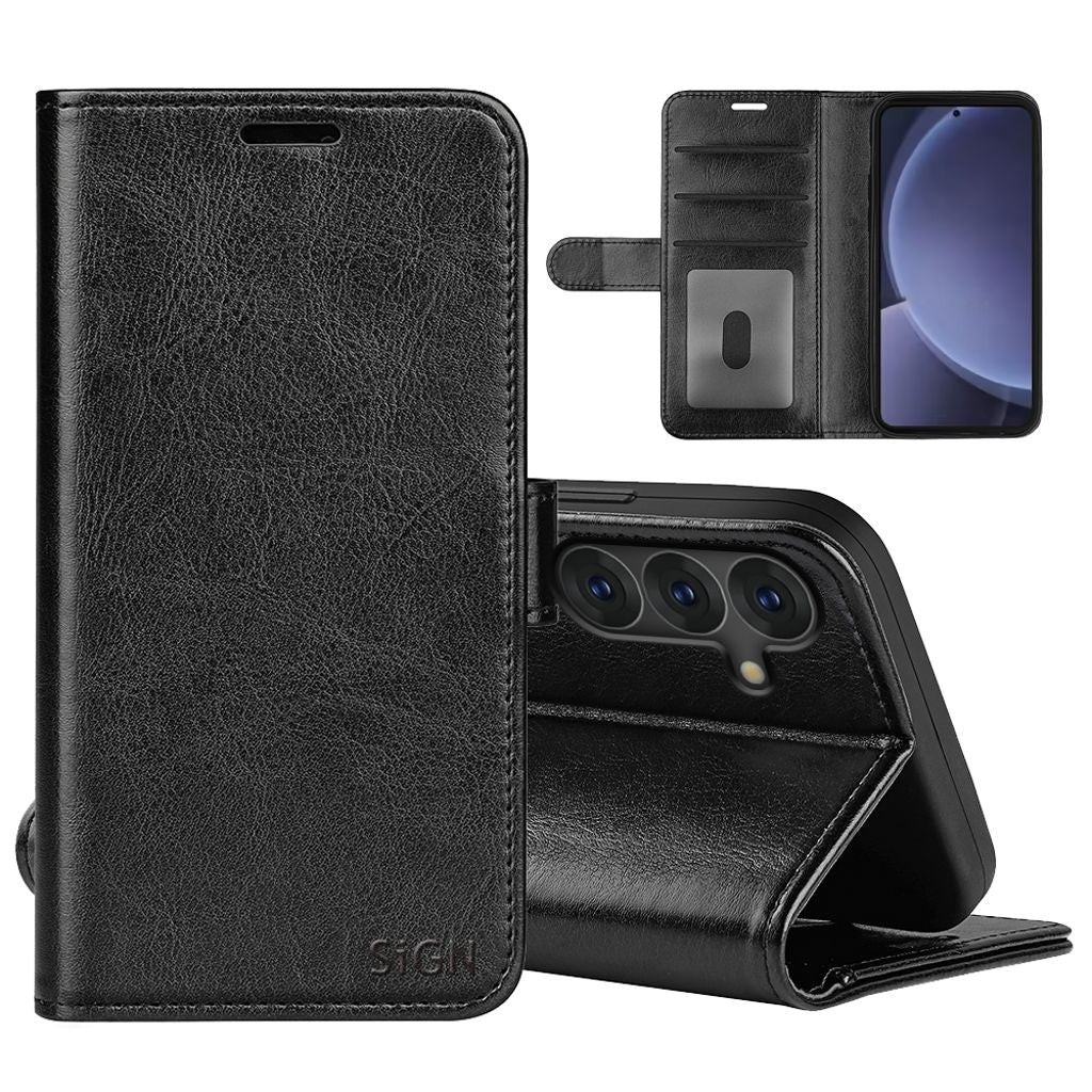 SiGN Samsung Galaxy S25 Plus Wallet Case - Black
