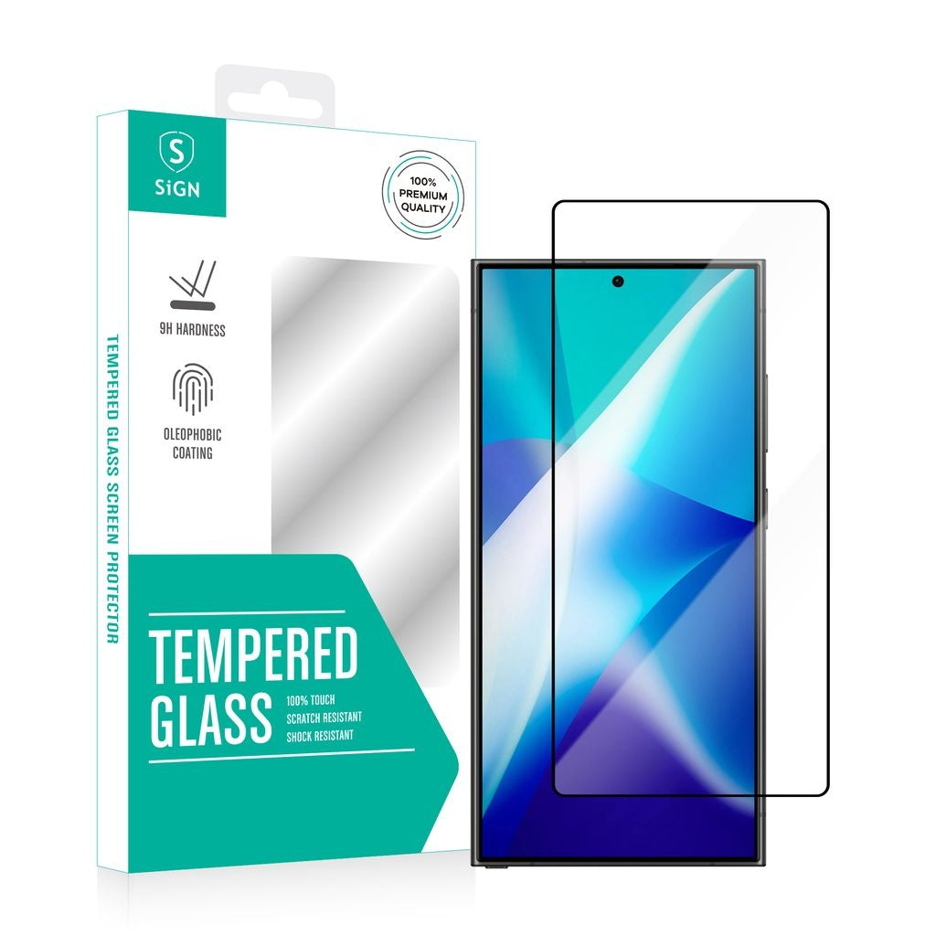 SiGN Samsung Galaxy S25 Ultra Screen Protector Tempered Glass Ultrasonic Fingerprint Unlock