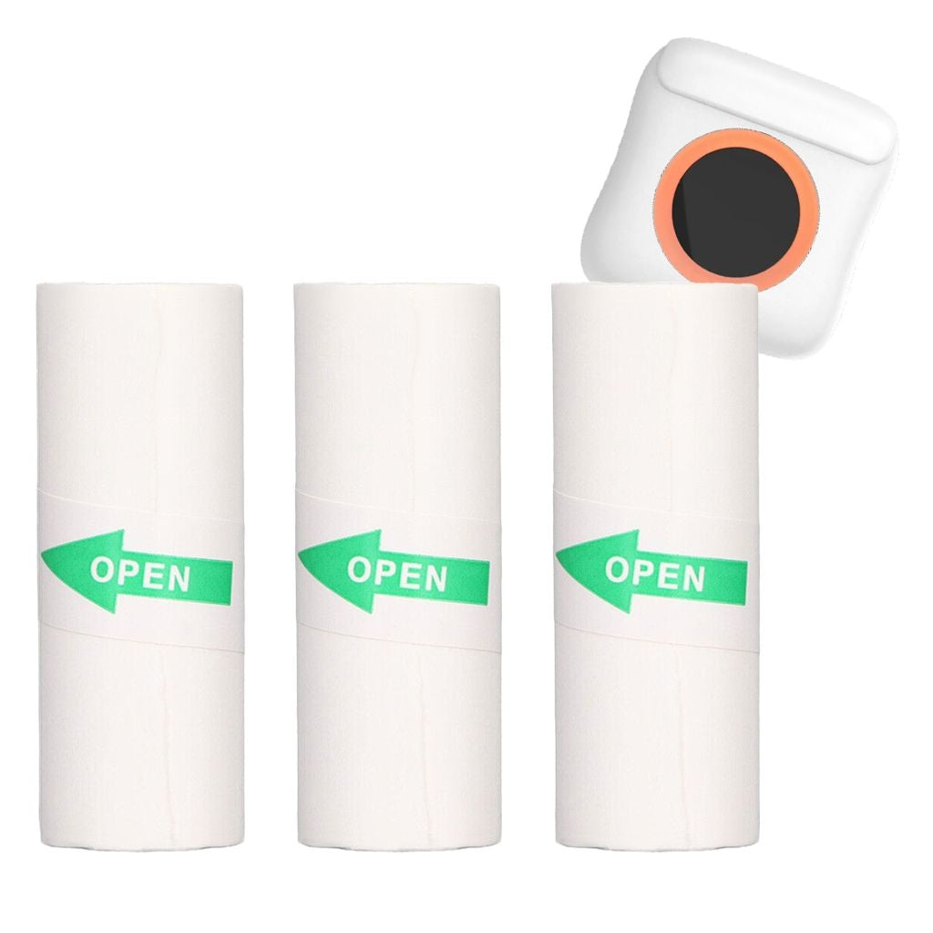 SiGN Thermal Printer Paper Roll for Mini Printer - 3 Rolls, 57x25mm, 5m