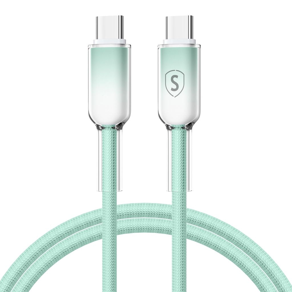 Sign Dynamic Series USB-C till USB-C-kabel 60W, 1M - Grön