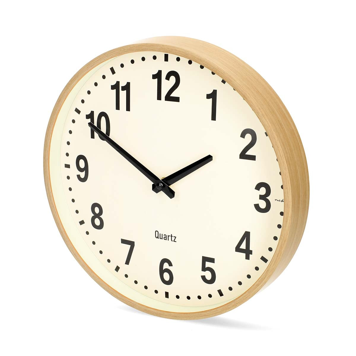 Silent Wall Clock, 300mm, Wood, Silent Movement