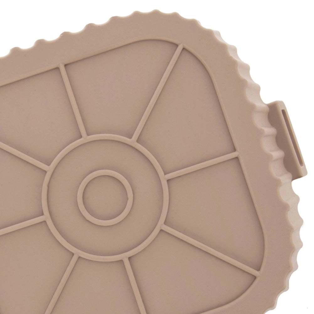 Silicone Air Fryer Liner, Reusable, 22 cm, Beige