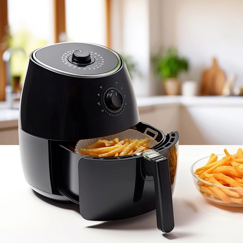 Silicone Air Fryer Liner, Reusable, 22 cm, Beige