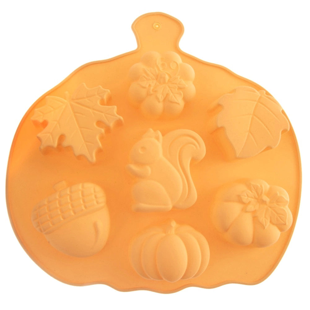 Silicone Autumn Cookie Mold, Non-Stick, 26x25x3 cm