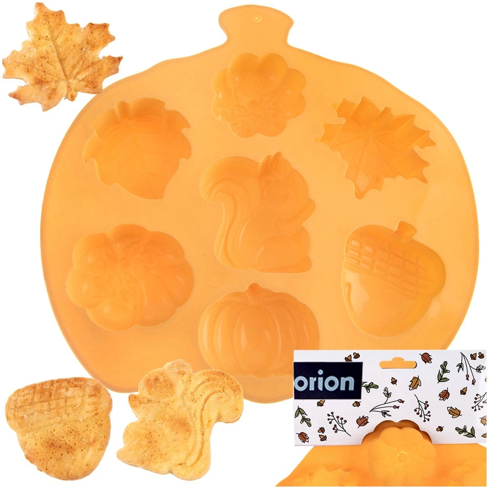 Silicone Autumn Cookie Mold, Non-Stick, 26x25x3 cm