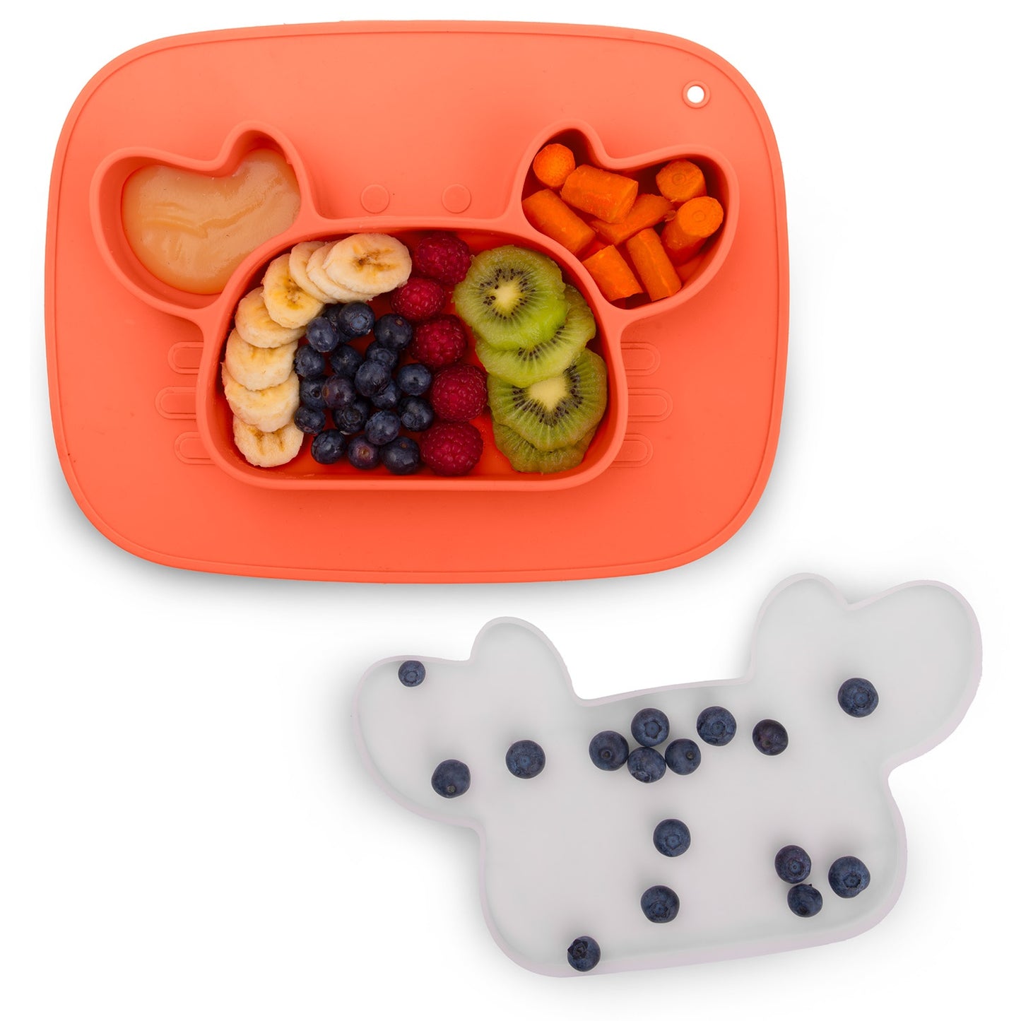 Silicone Baby Feeding Plate, Crab Design