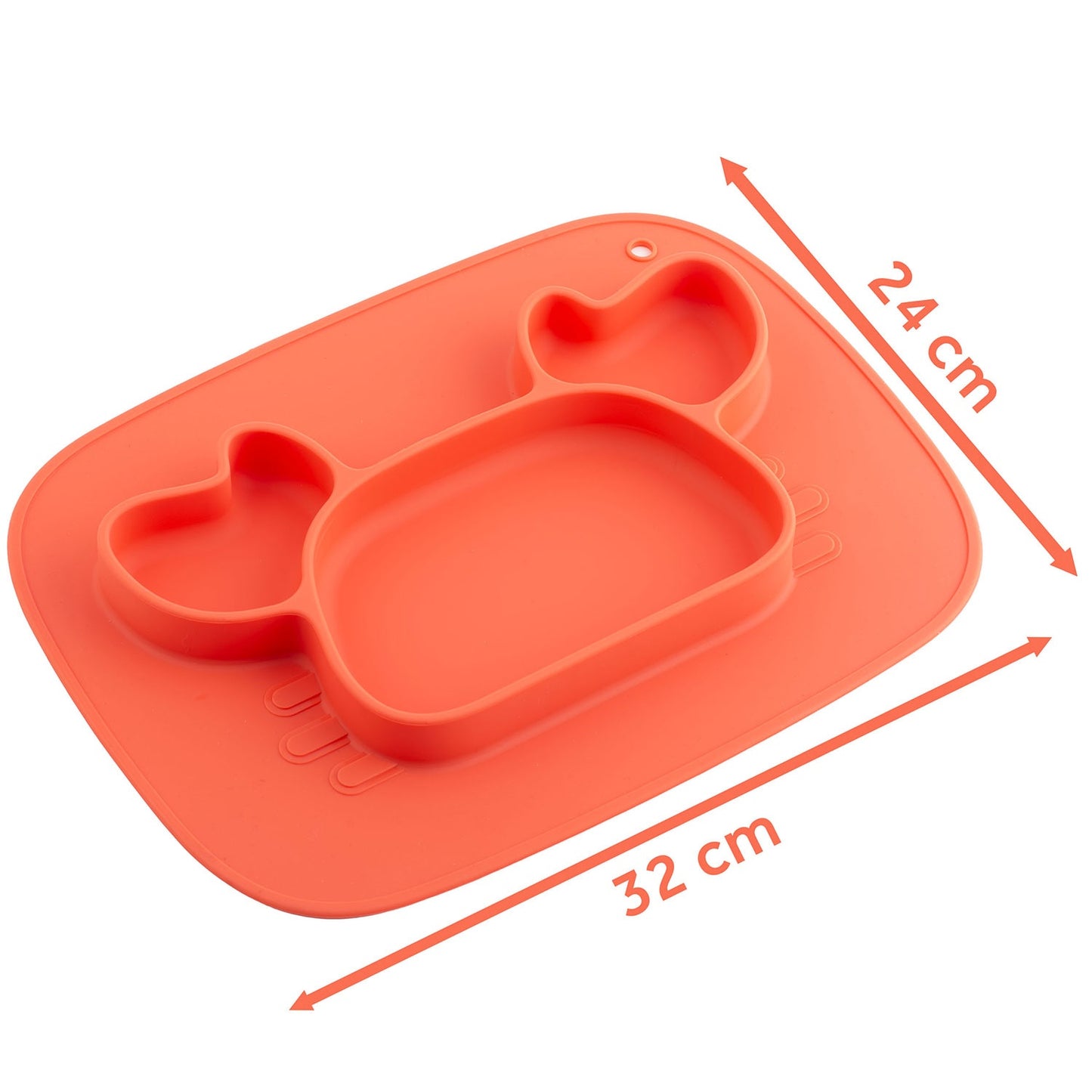 Silicone Baby Feeding Plate, Crab Design