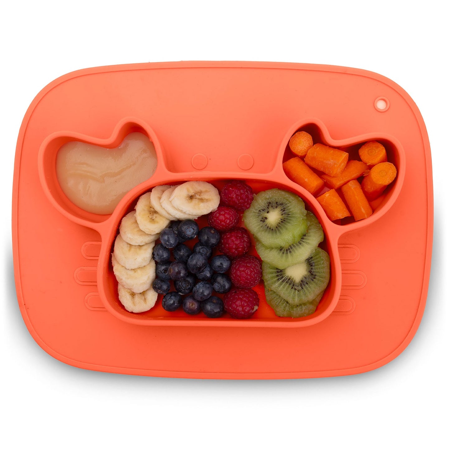Silicone Baby Feeding Plate, Crab Design