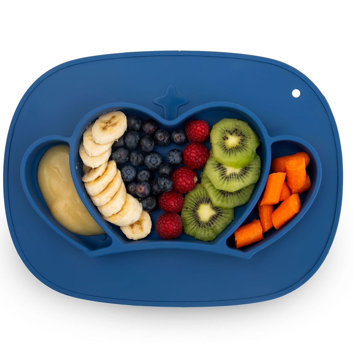 Silicone Baby Feeding Plate, Crown Design