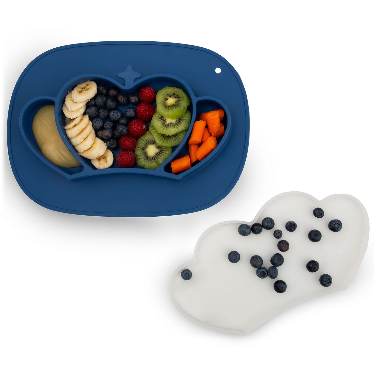 Silicone Baby Feeding Plate, Crown Design