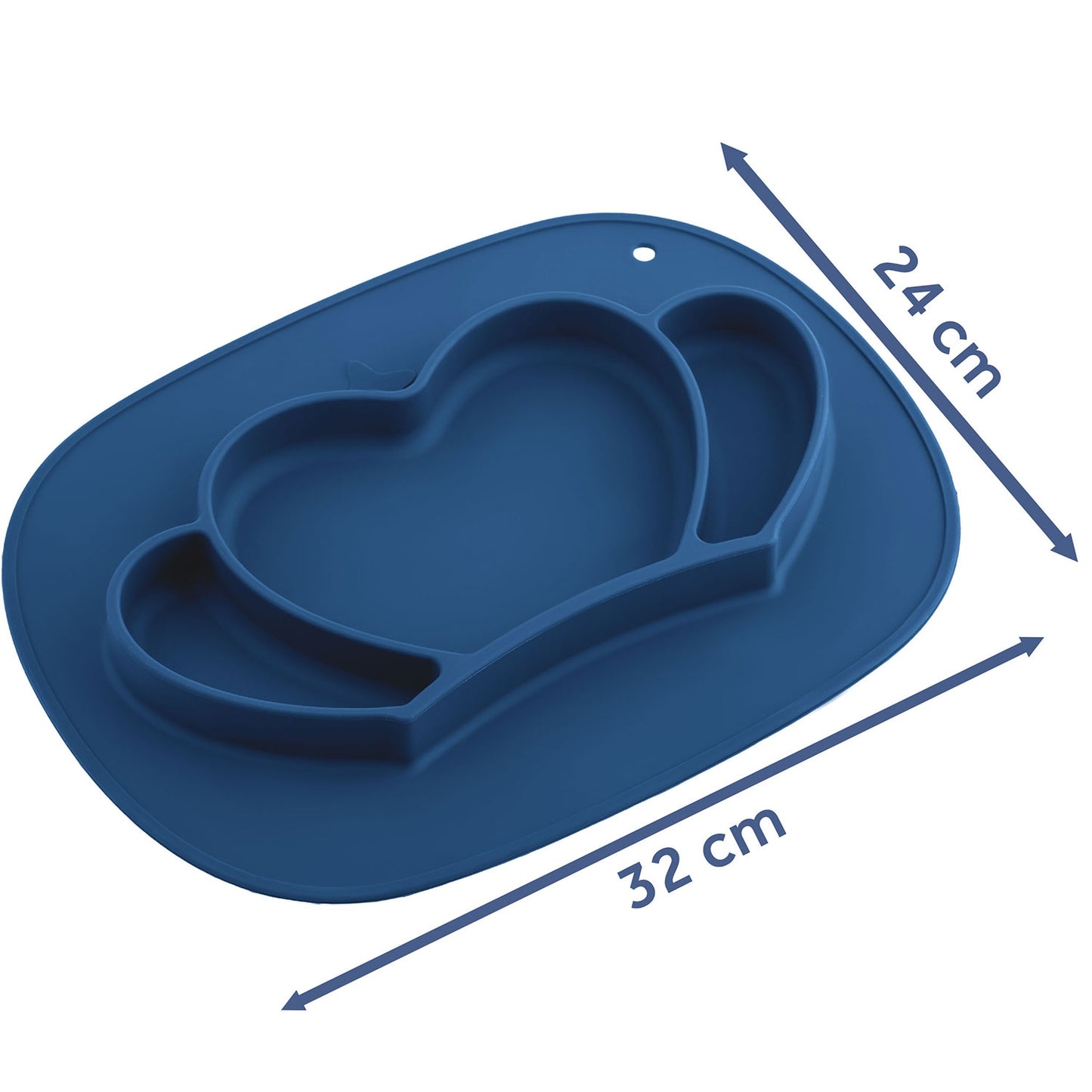 Silicone Baby Feeding Plate, Crown Design