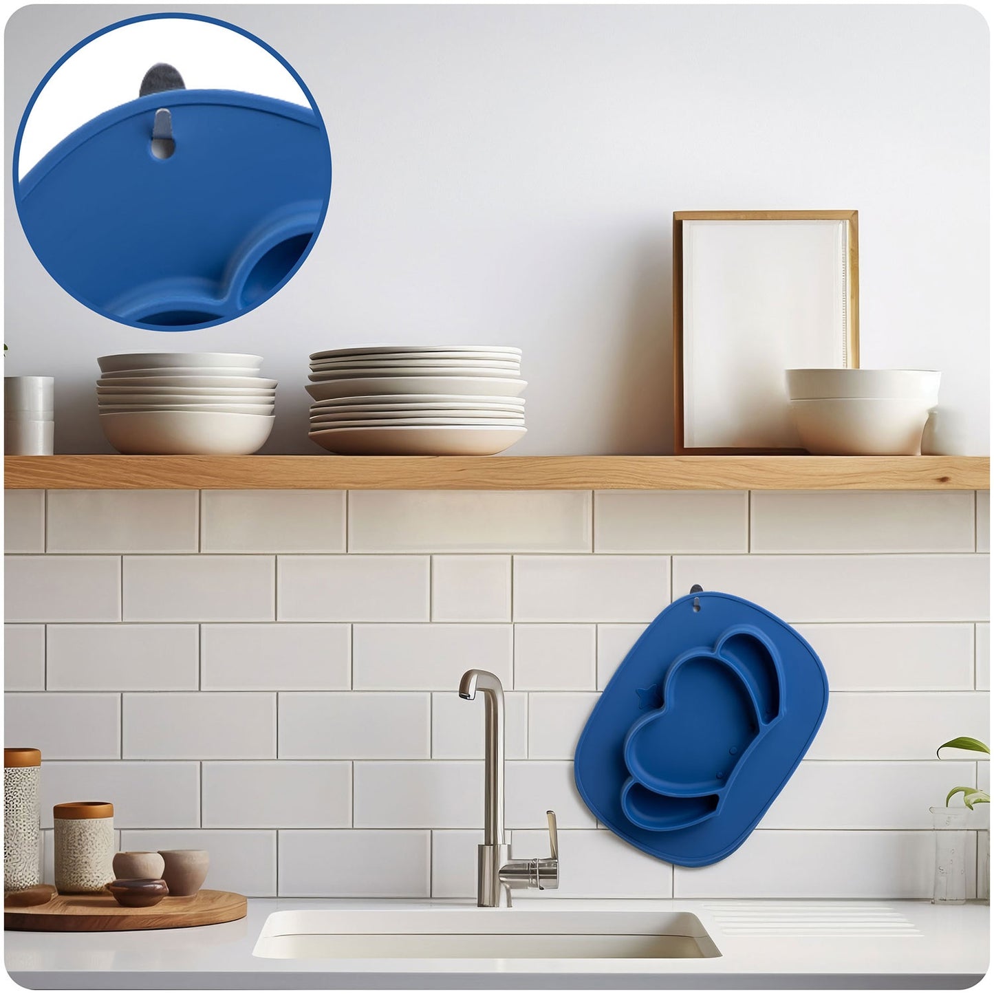 Silicone Baby Feeding Plate, Crown Design