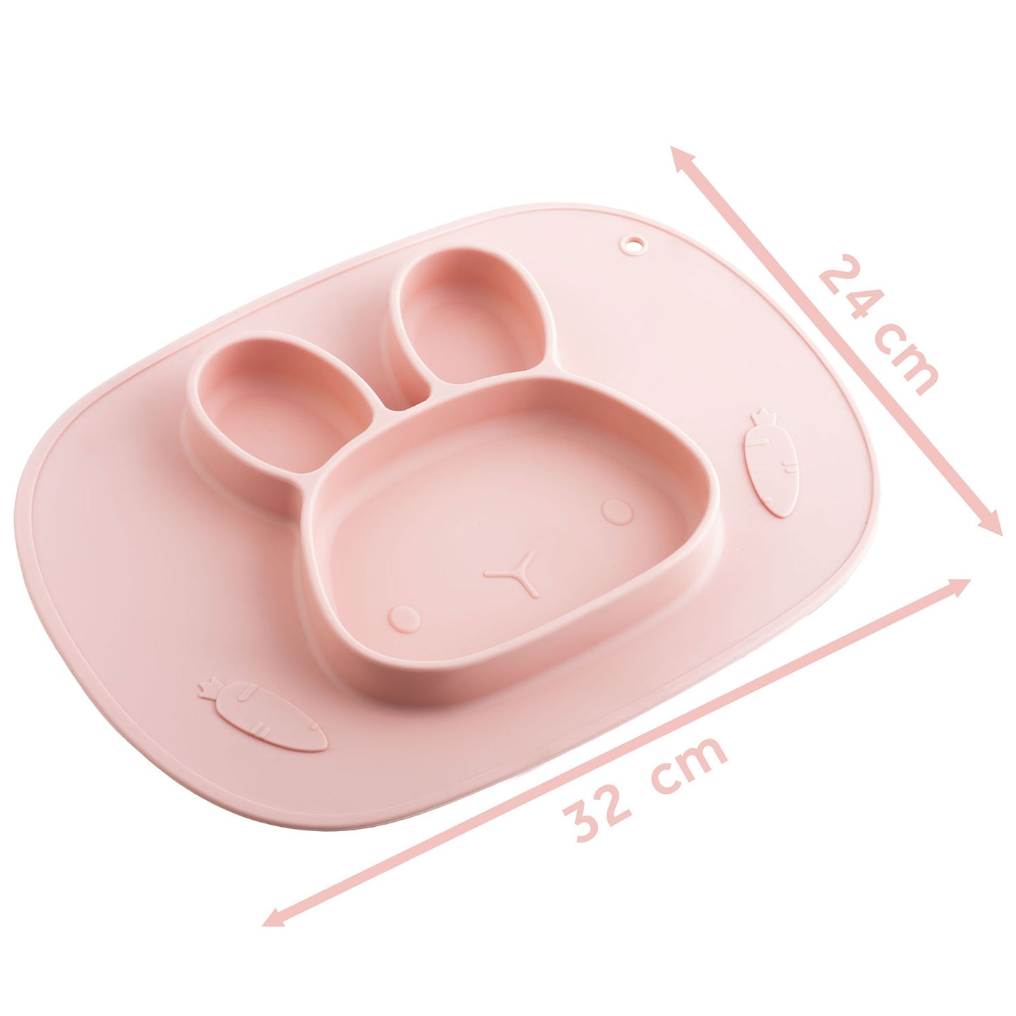 Silicone Baby Feeding Plate, Rabbit Design