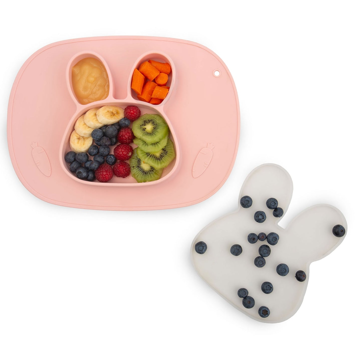 Silicone Baby Feeding Plate, Rabbit Design