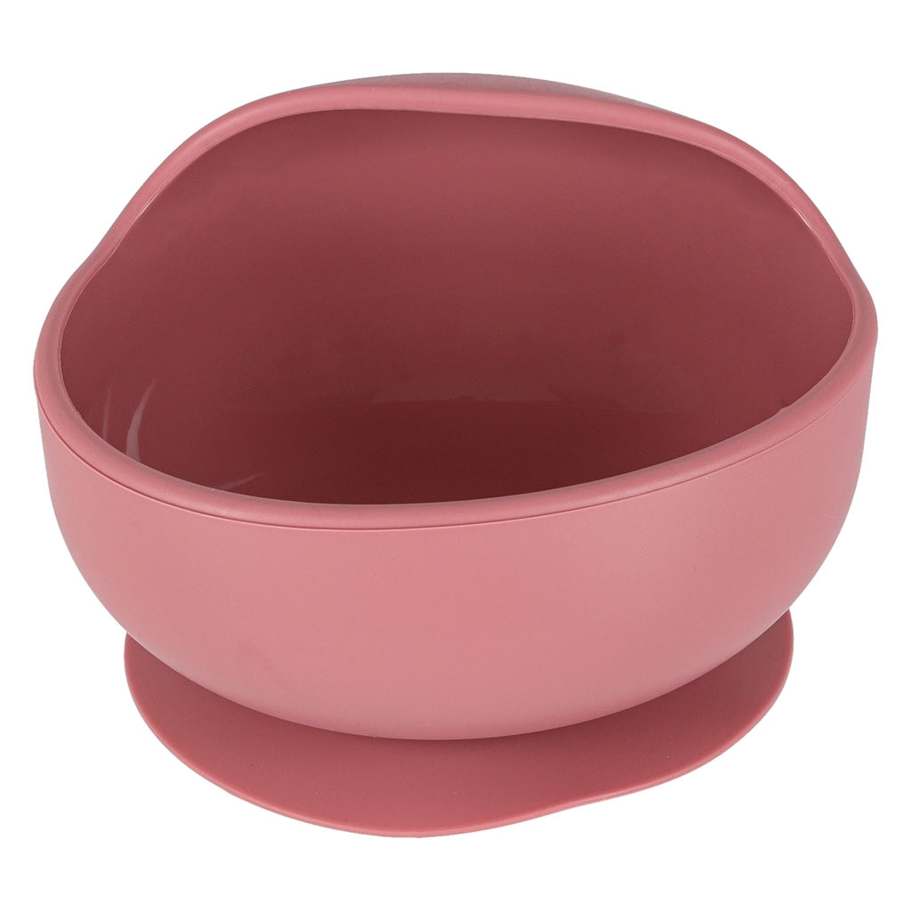 Silicone Baby Feeding Set, 9-Piece Crab, Dark Pink