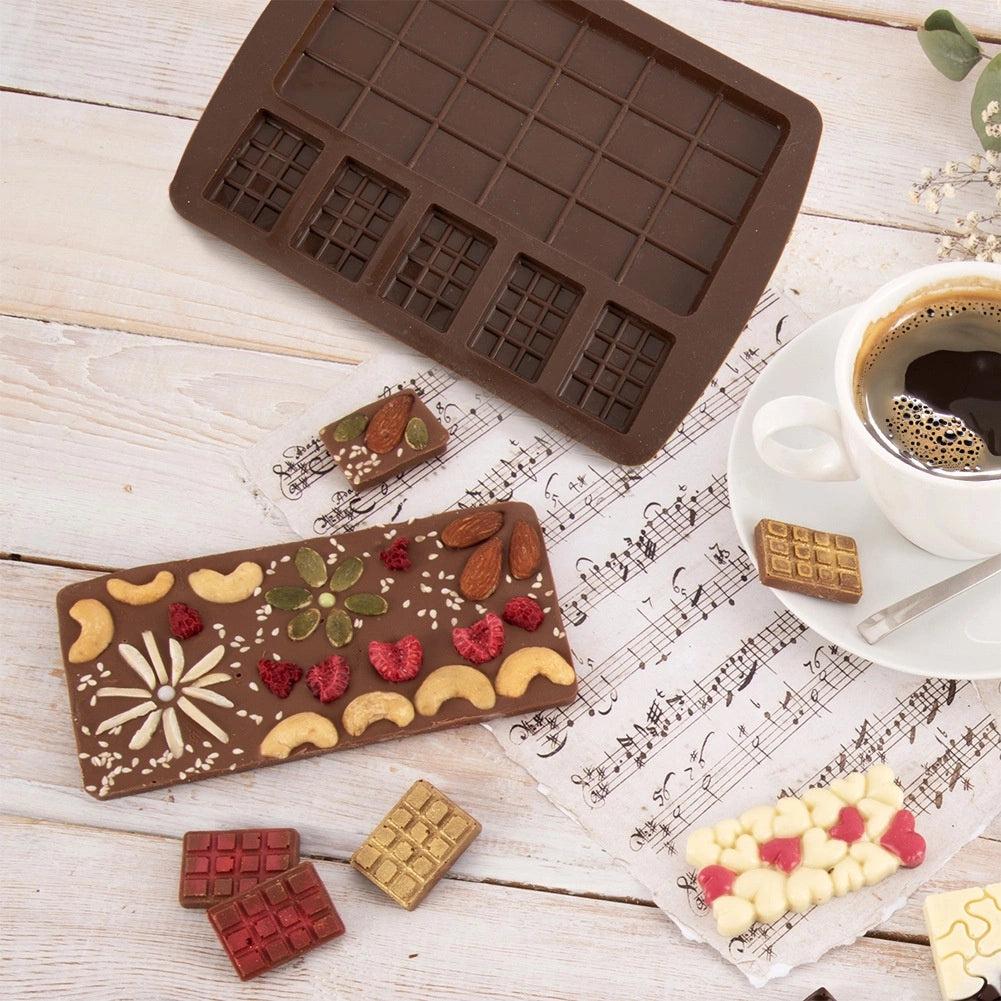 Silicone Chocolate Mold, 18.5x13.5 cm, Oven & Freezer Safe