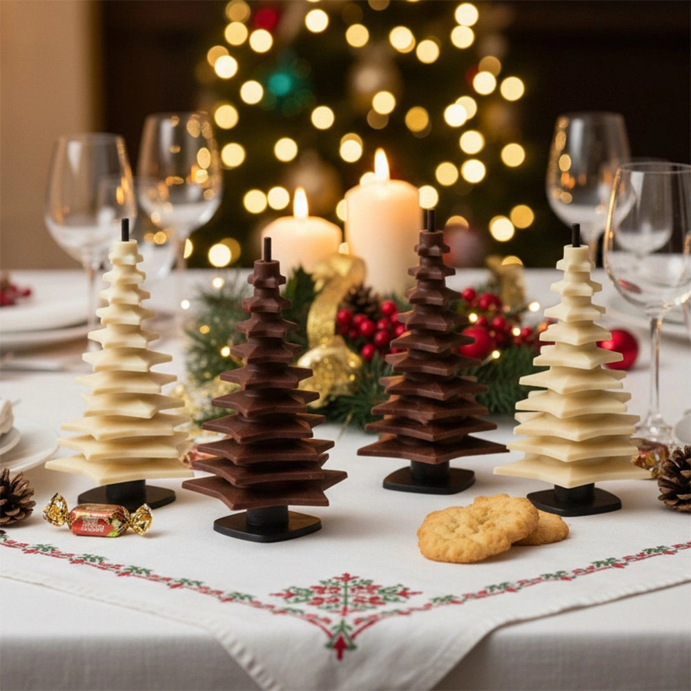 Silicone Chocolate Tree Mold Set, 9 Pieces