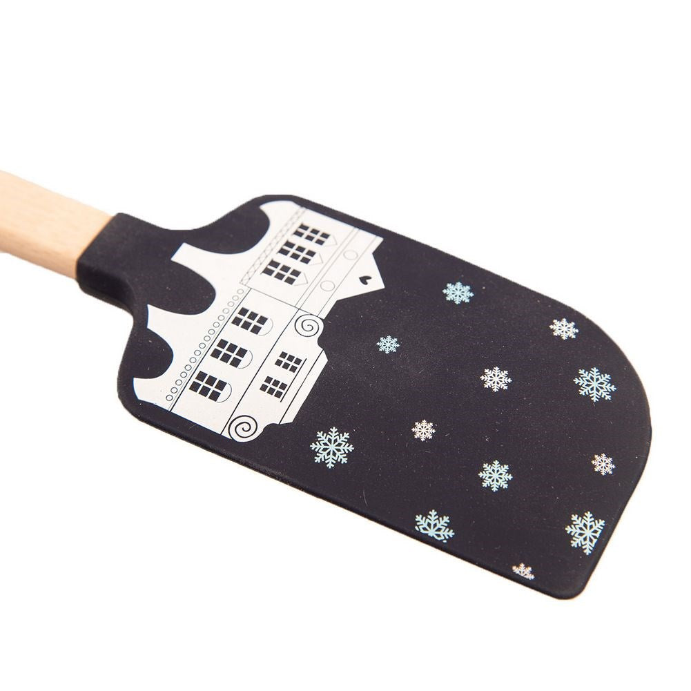 Silicone Christmas kitchen spatula with cookie cutter 29 cm 2 pcs.