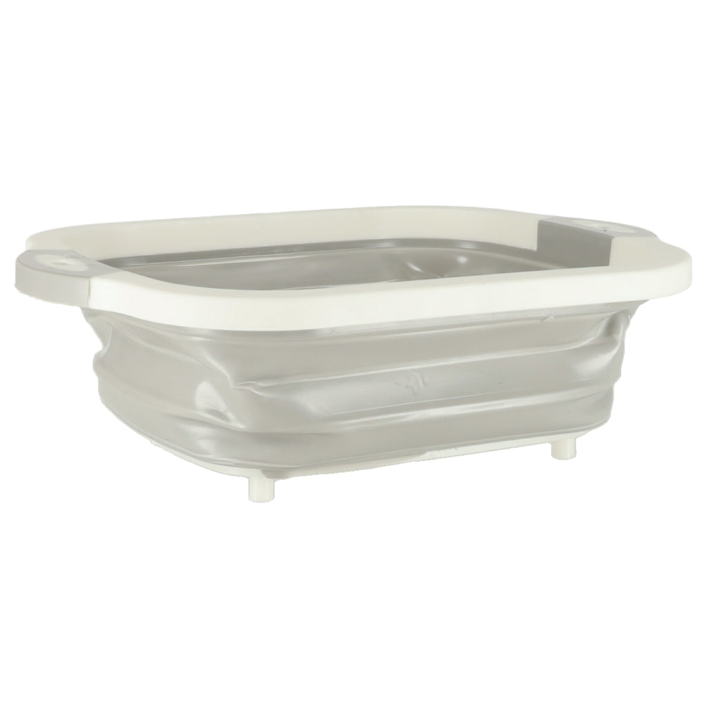 Silicone Folding Bowl with Drain & Cutting Board Combo