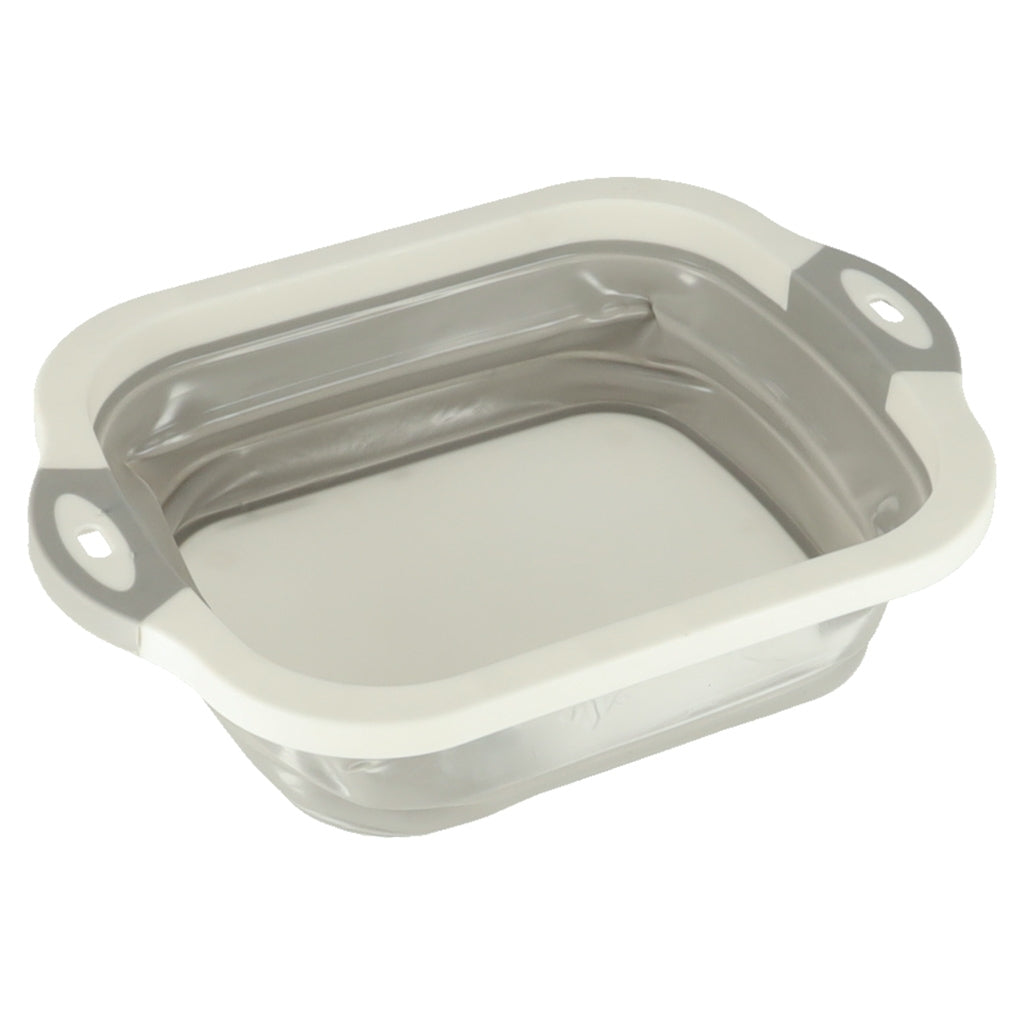 Silicone Folding Bowl with Drain & Cutting Board Combo