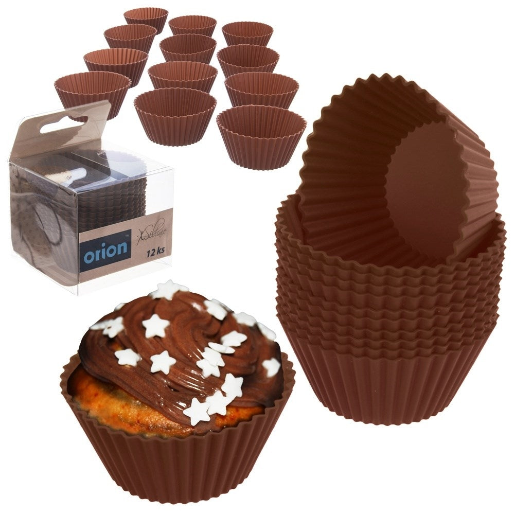 Silicone Molds for Muffins - Set of 12 Flexible and Durable
