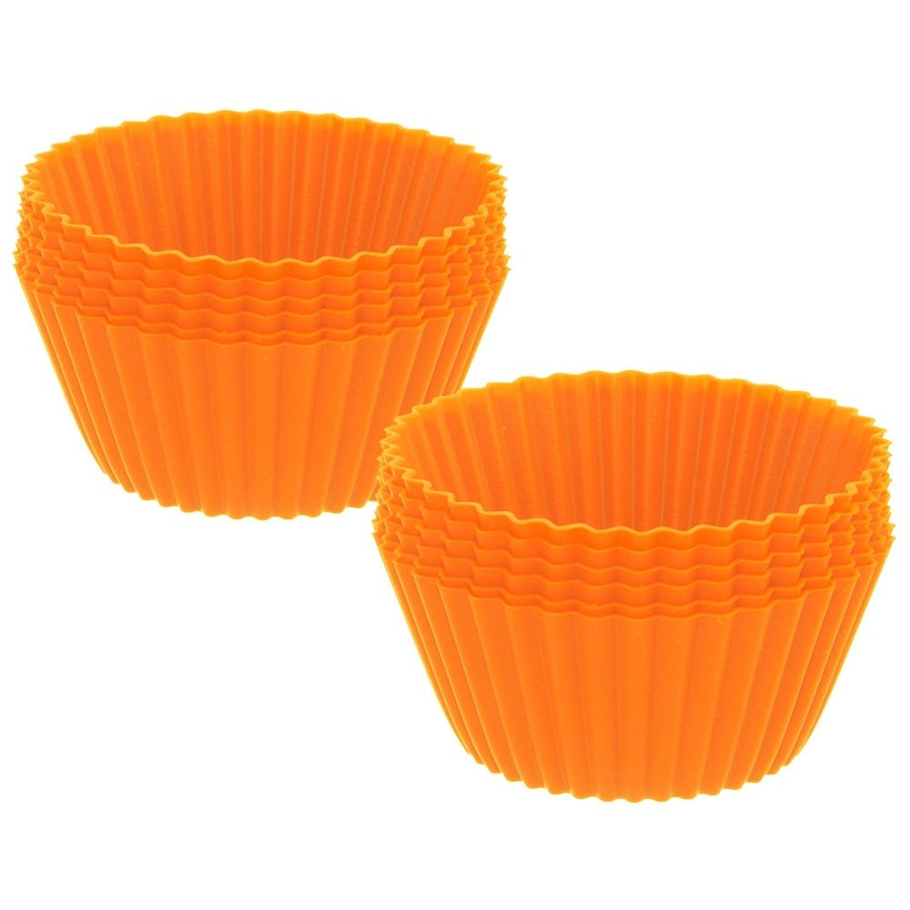 Silicone Molds for Muffins - Set of 12, Flexible and Practical