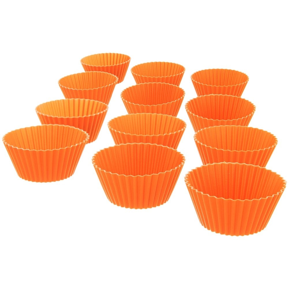 Silicone Molds for Muffins - Set of 12, Flexible and Practical