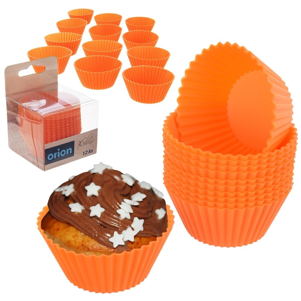 Silicone Molds for Muffins - Set of 12, Flexible and Practical