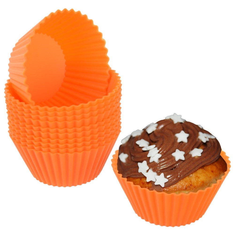Silicone Molds for Muffins - Set of 12, Flexible and Practical