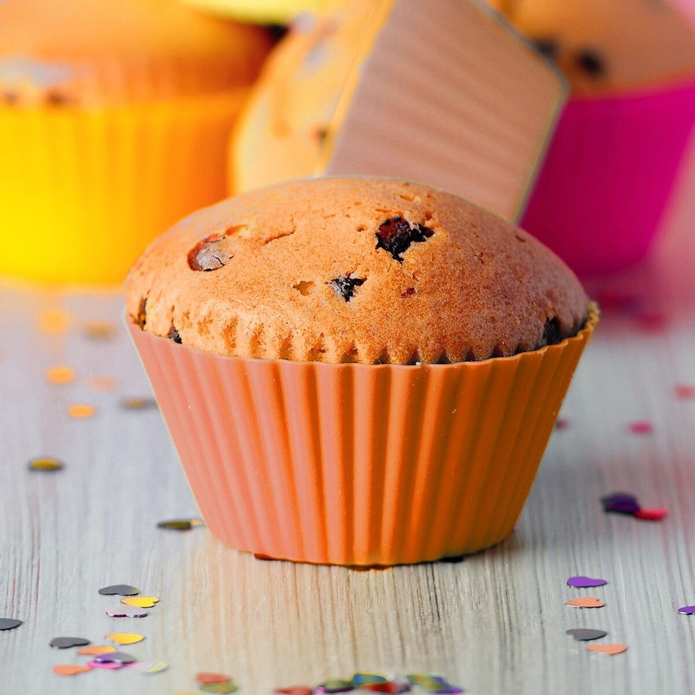 Silicone Molds for Muffins - Set of 12, Flexible and Practical