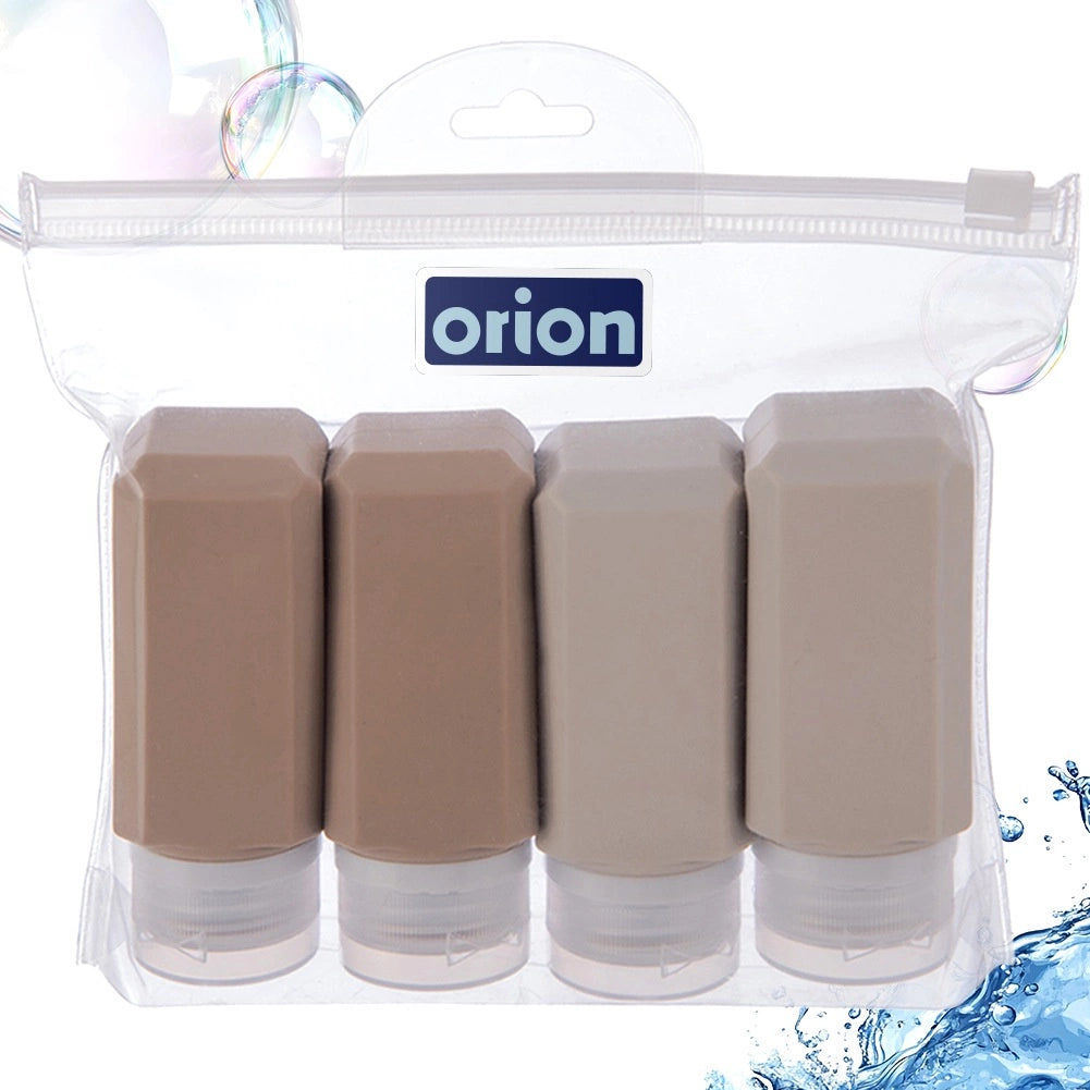 Silicone Travel Bottles Set with Case – 5 pcs