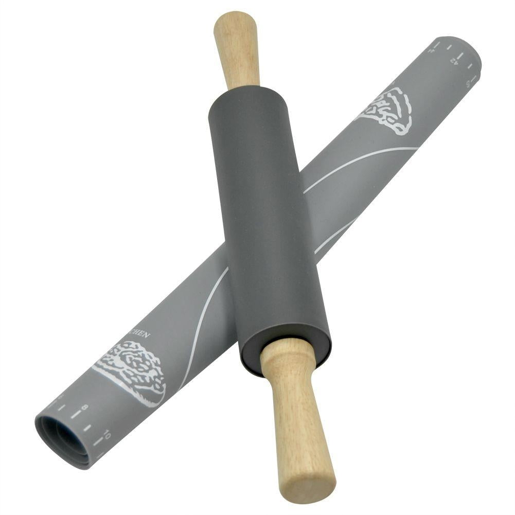 Silicone backing mat and rolling pin: Smooth and space-saving!