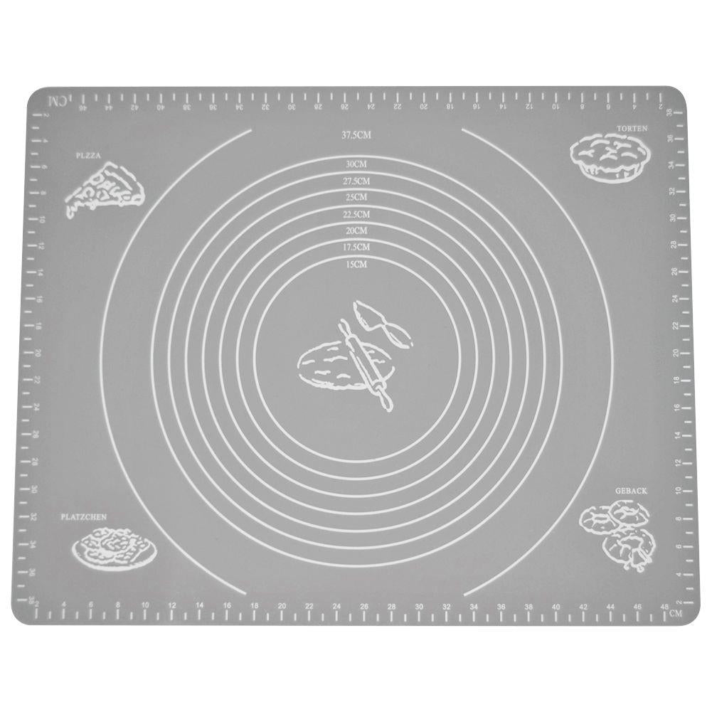 Silicone baking mat & rolling pin: Smooth, space-saving baking