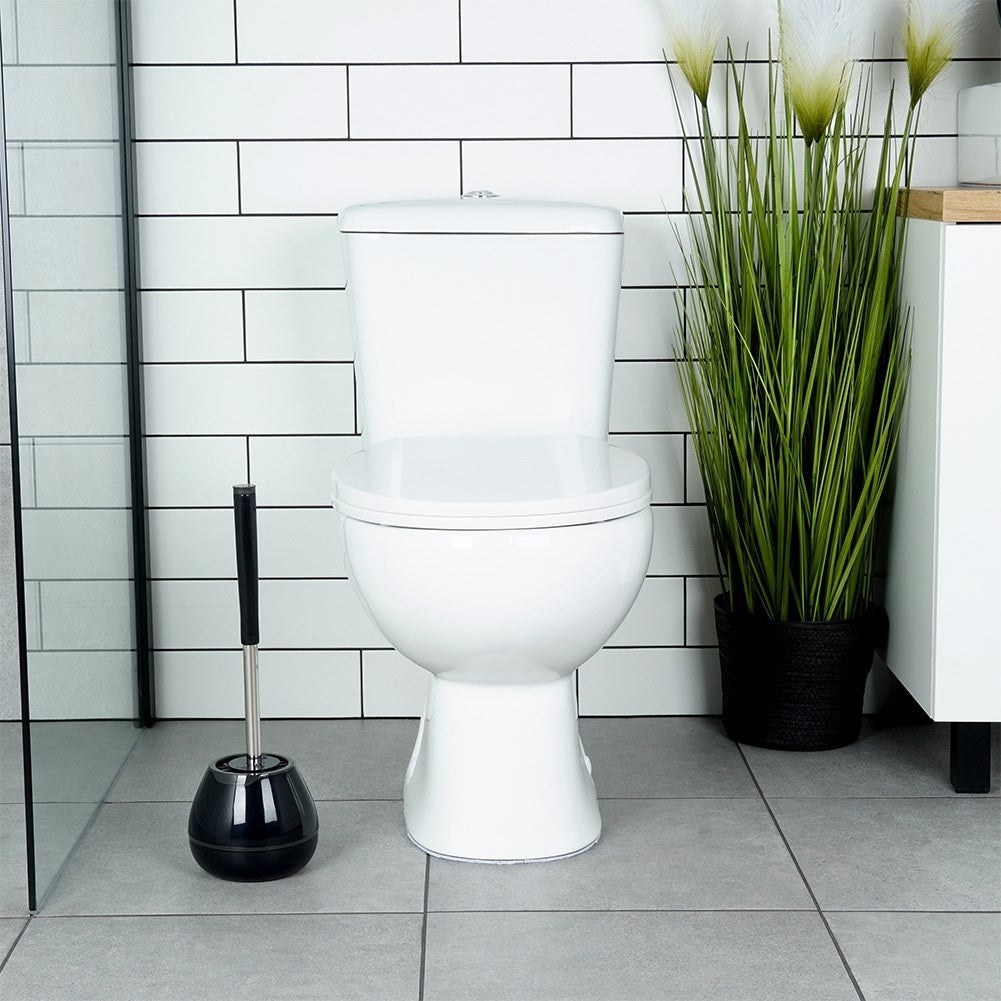 Silicone brush WC with TPR, container & pliers handle