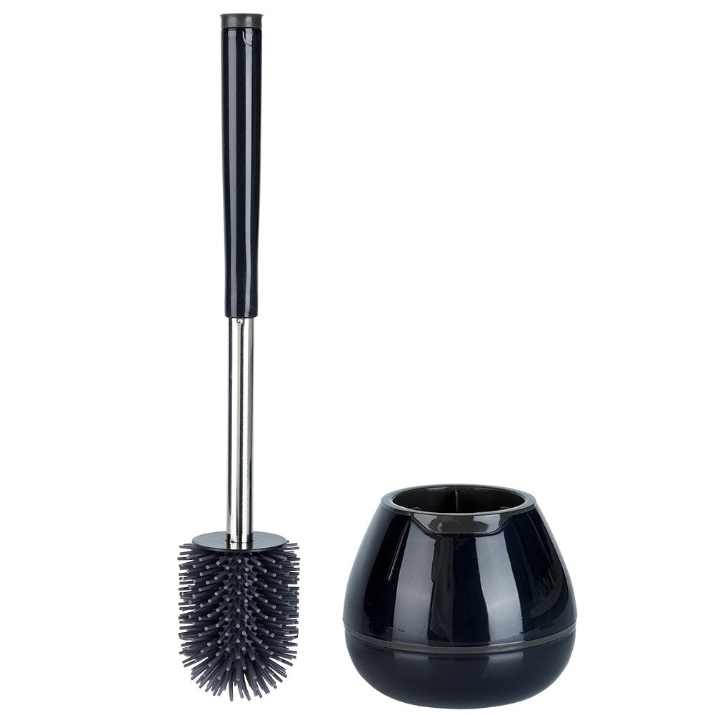 Silicone brush WC with TPR, container & pliers handle