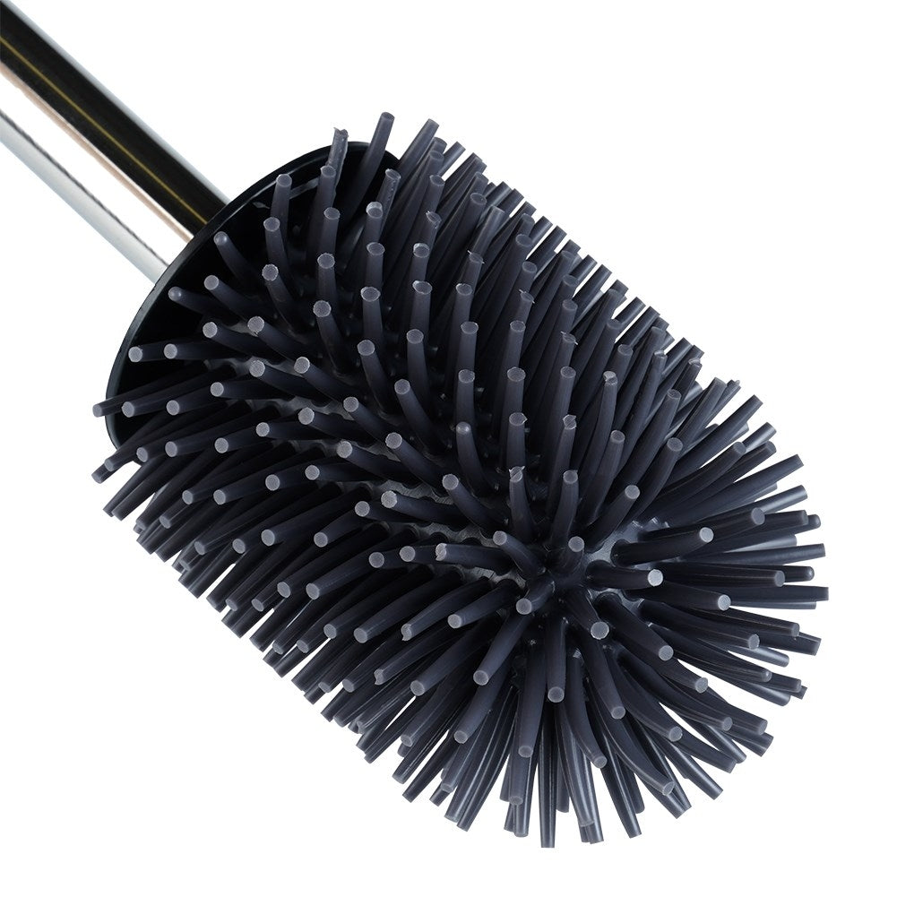 Silicone brush WC with TPR, container & pliers handle