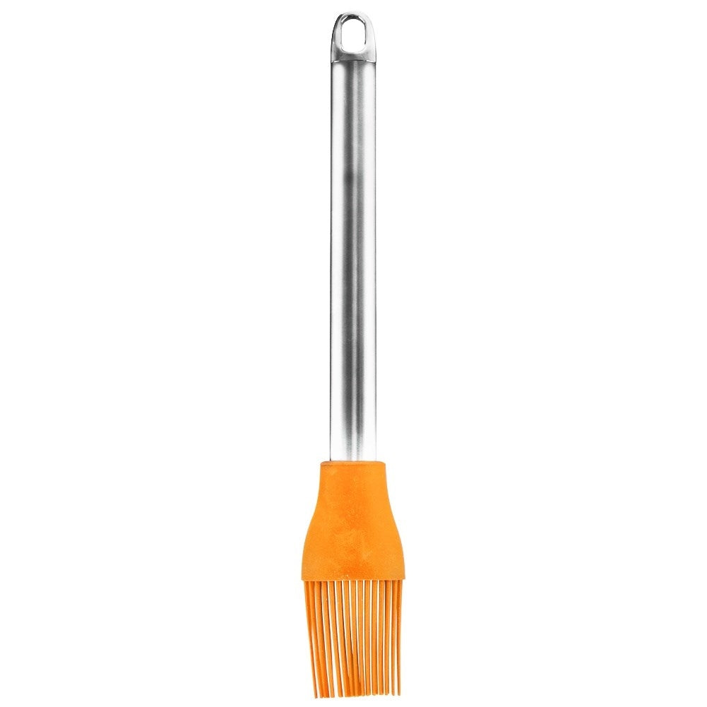 Silicone brush with stainless steel handle, heat resistant to 220°C