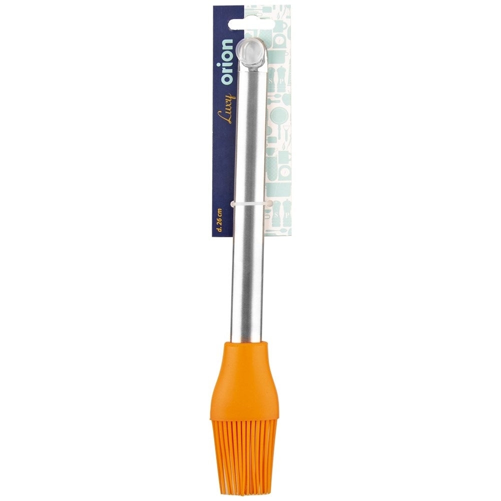 Silicone brush with stainless steel handle, heat resistant to 220°C