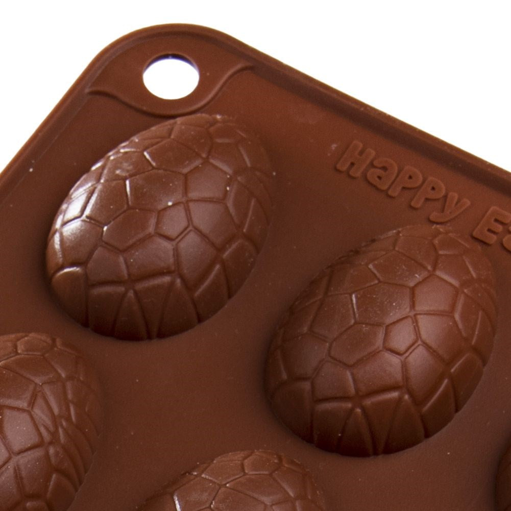 Silicone cake and praline mold, brown, eggs, SILLINIE