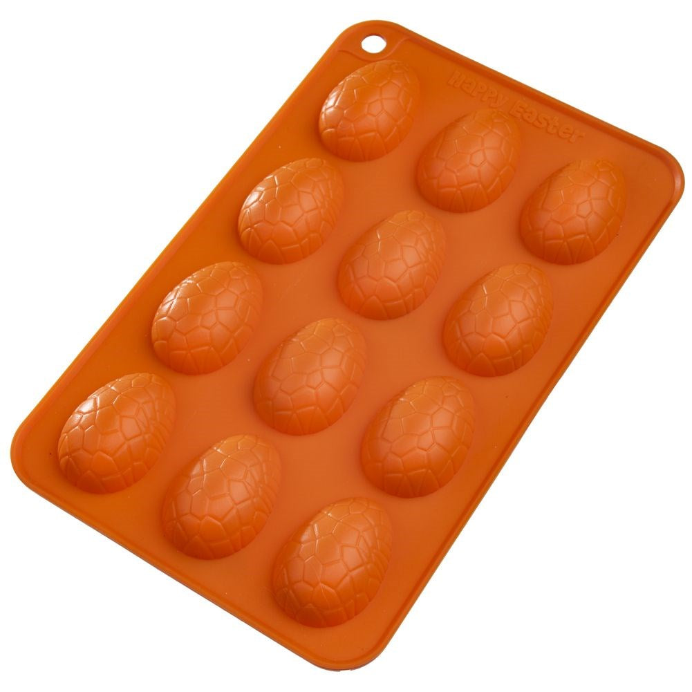 Silicone cake and praline mold, orange, eggs, SILLINIE