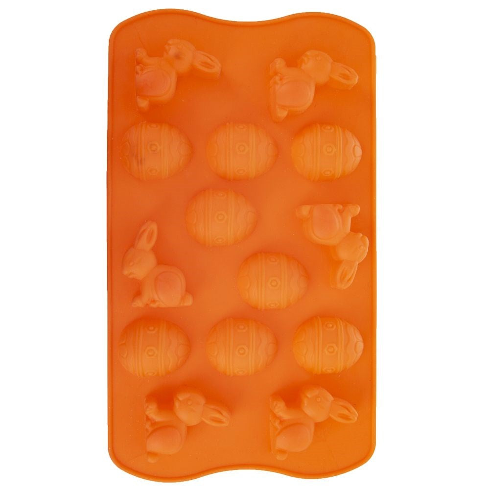Silicone cake and praline mold, orange, eggs, SILLINIE