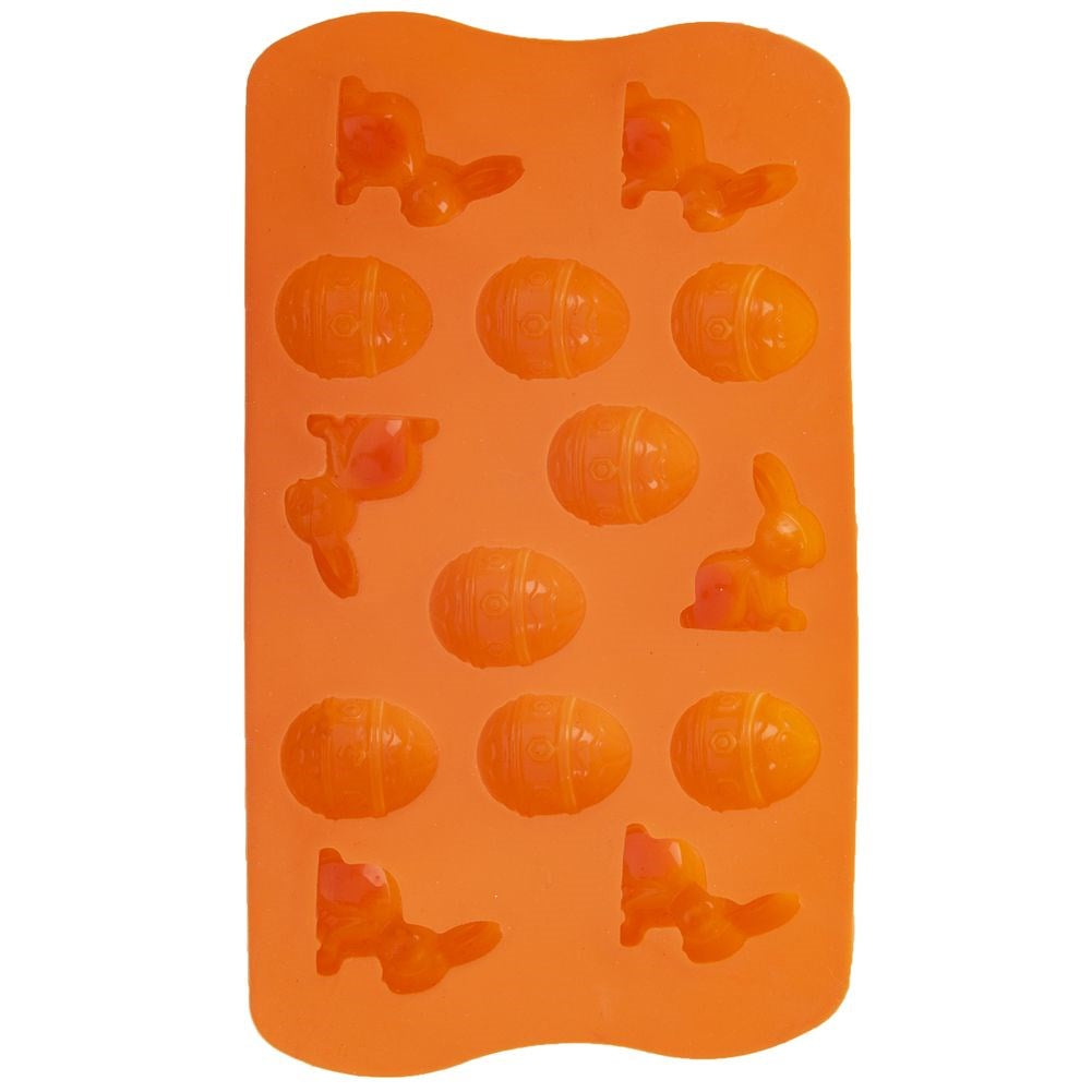 Silicone cake and praline mold, orange, eggs, SILLINIE
