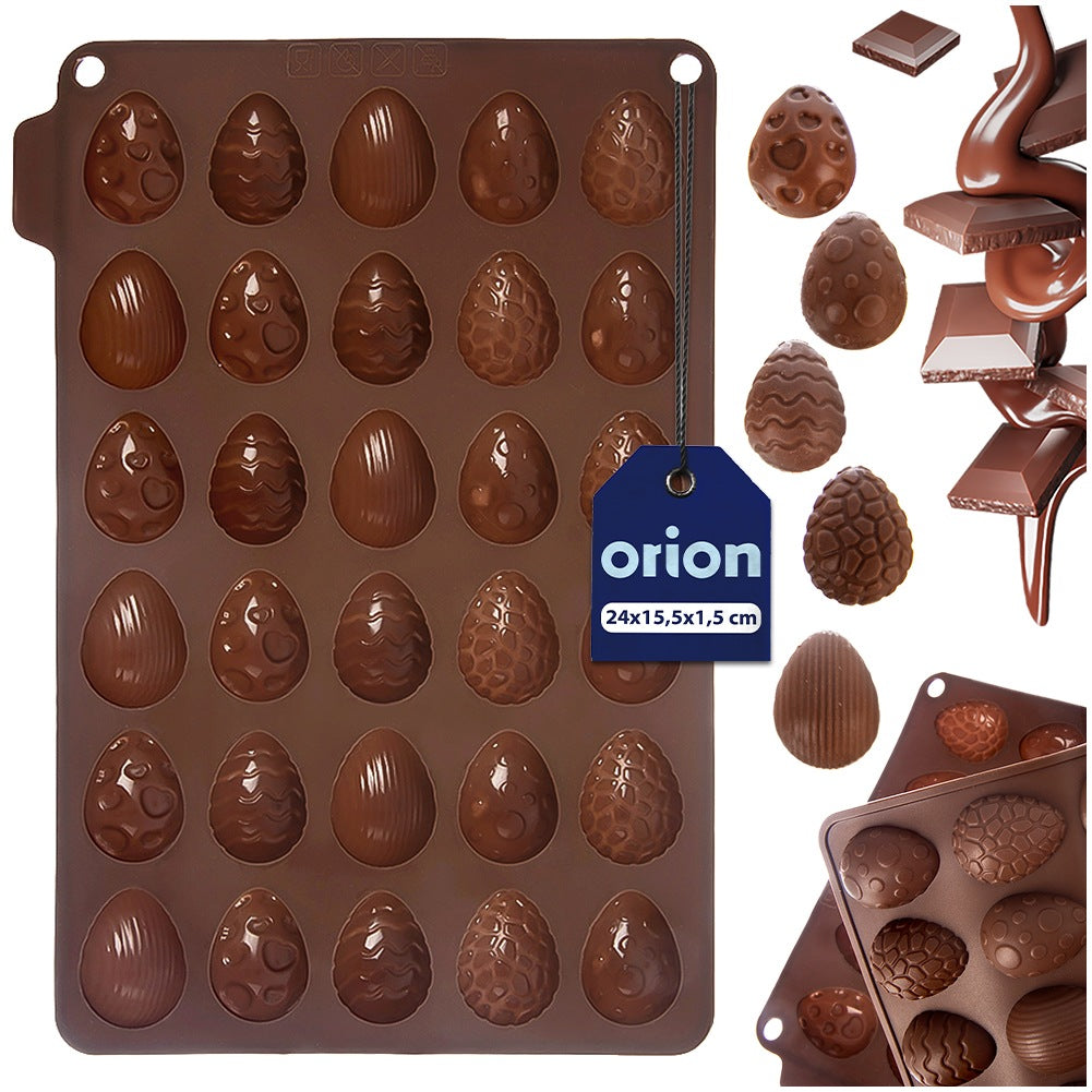 Silicone cookie and praline mold, eggs, SILLINIE