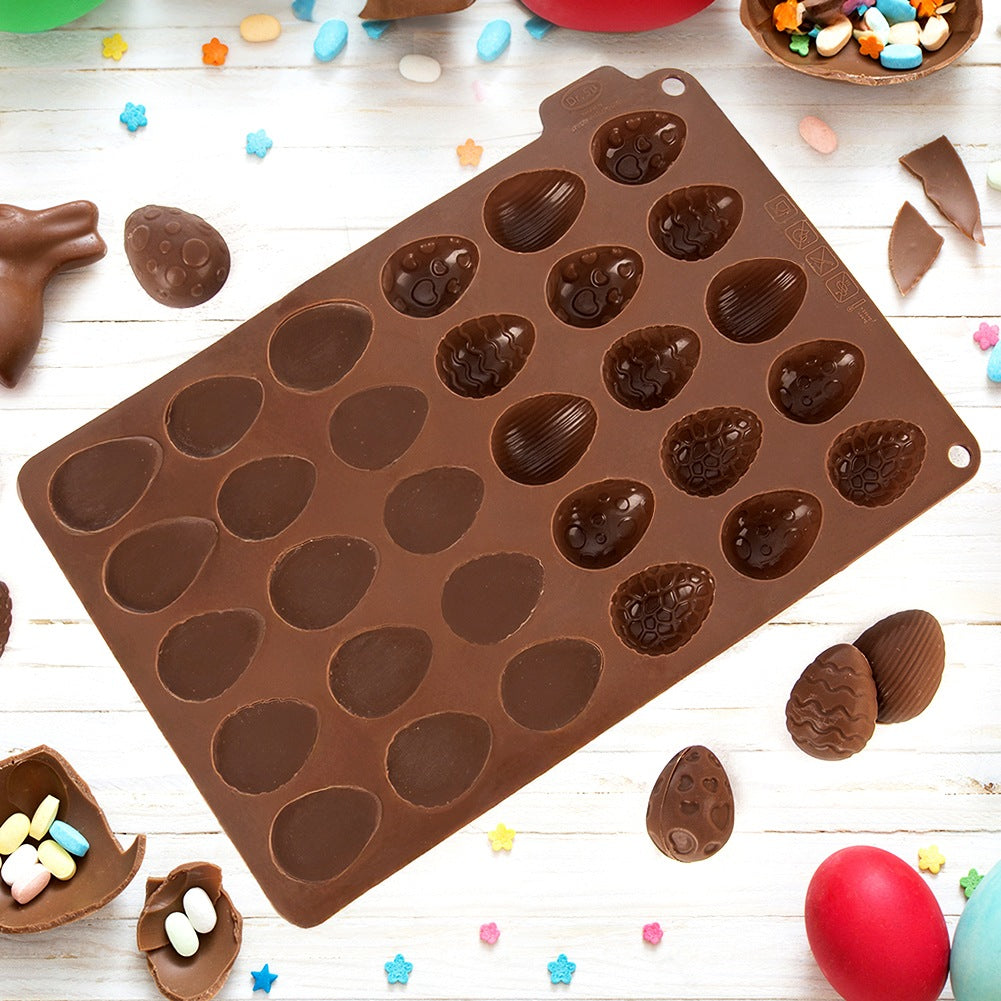 Silicone cookie and praline mold, eggs, SILLINIE
