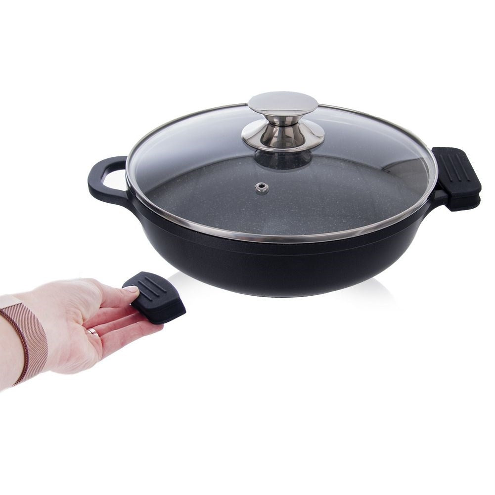 Silicone cover for pot and pan handles, protects against heat